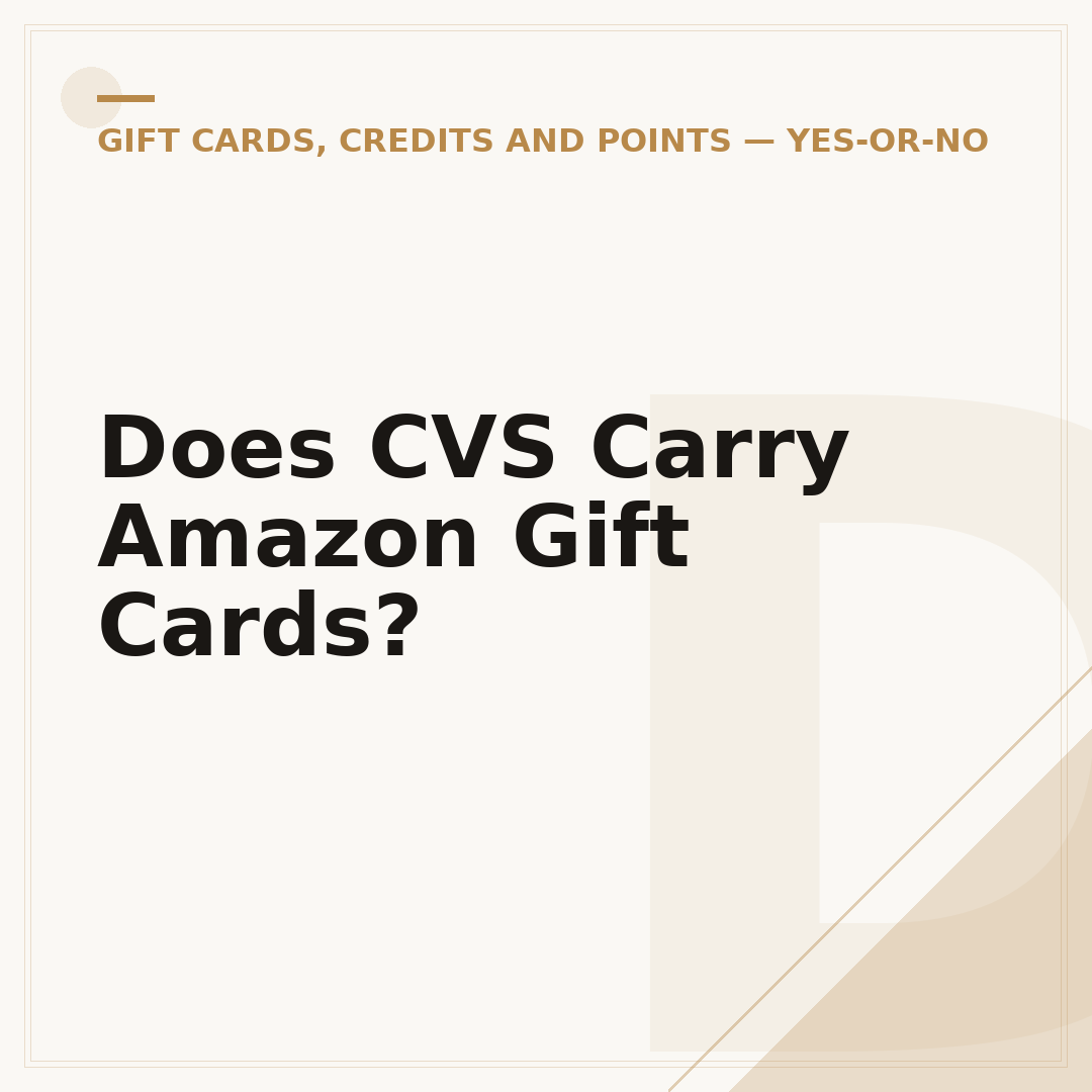 Does CVS Carry Amazon Gift Cards?