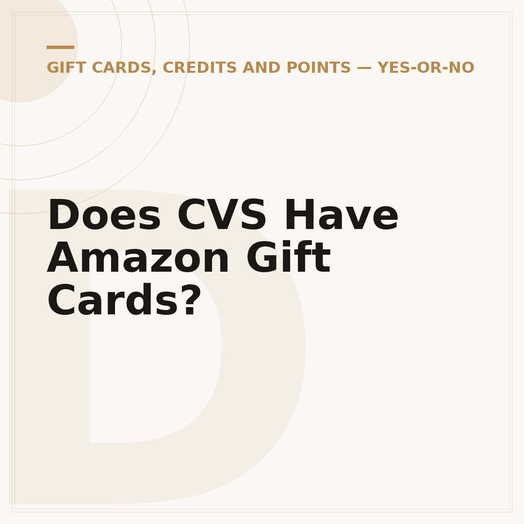 Does CVS Have Amazon Gift Cards?