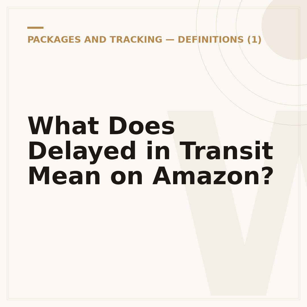 What Does Delayed in Transit Mean on Amazon?