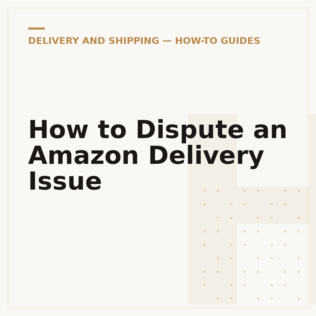 How to Dispute an Amazon Delivery Issue