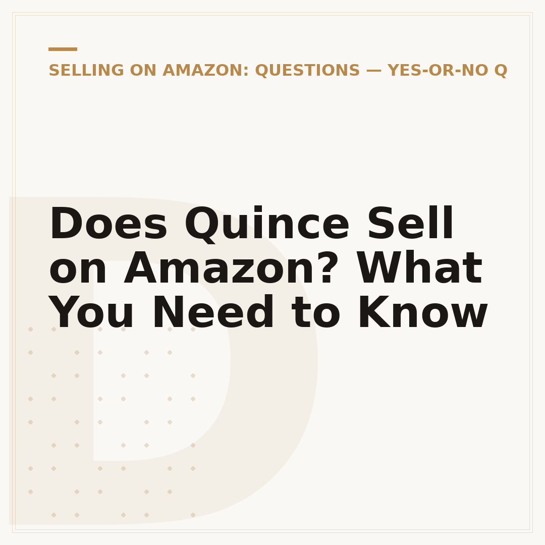 Does Quince Sell on Amazon? What You Need to Know