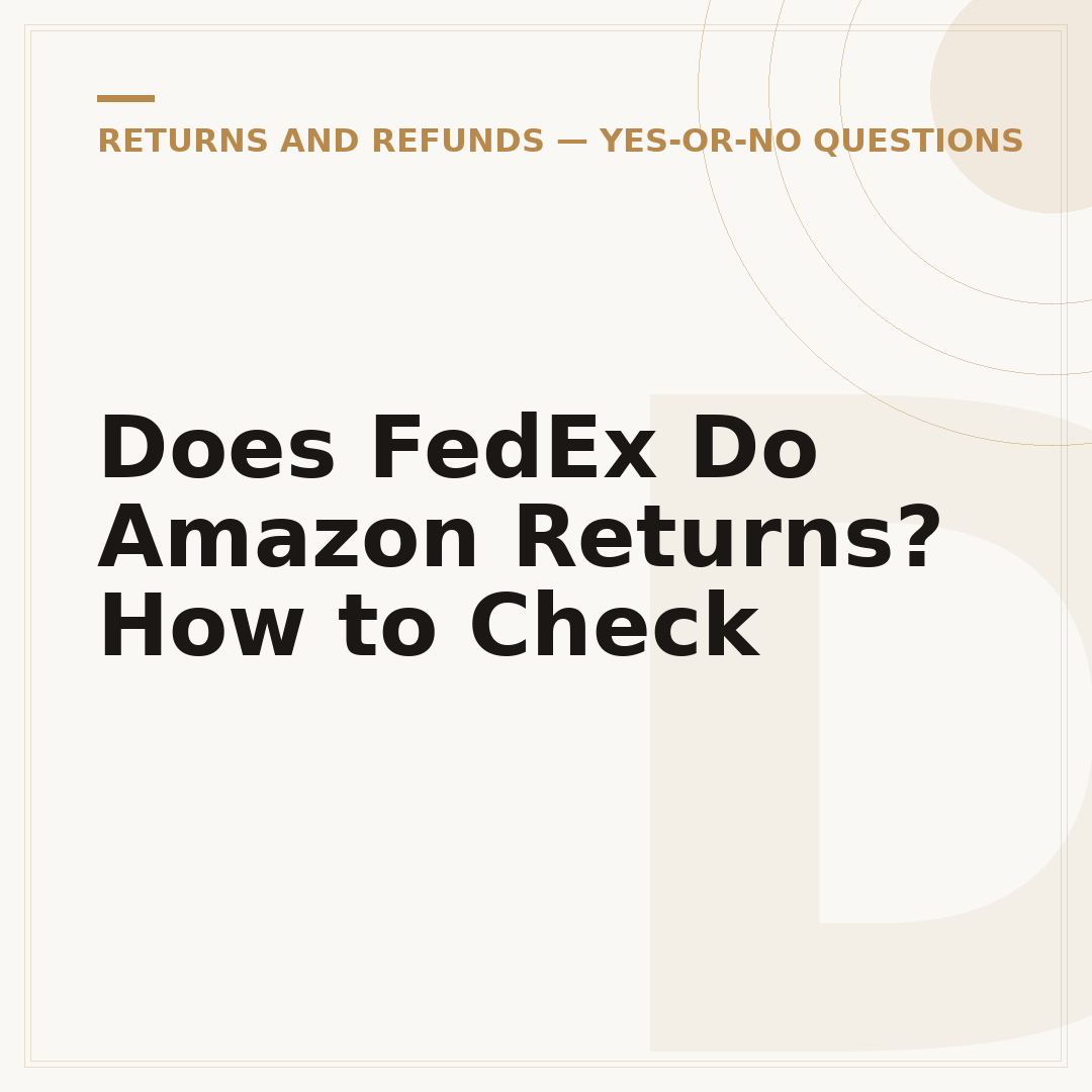 Does FedEx Do Amazon Returns? How to Check