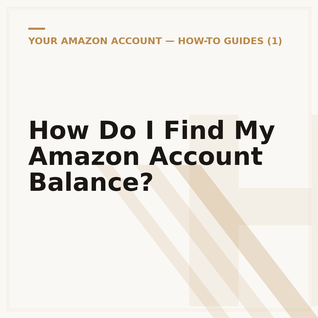 How Do I Find My Amazon Account Balance?