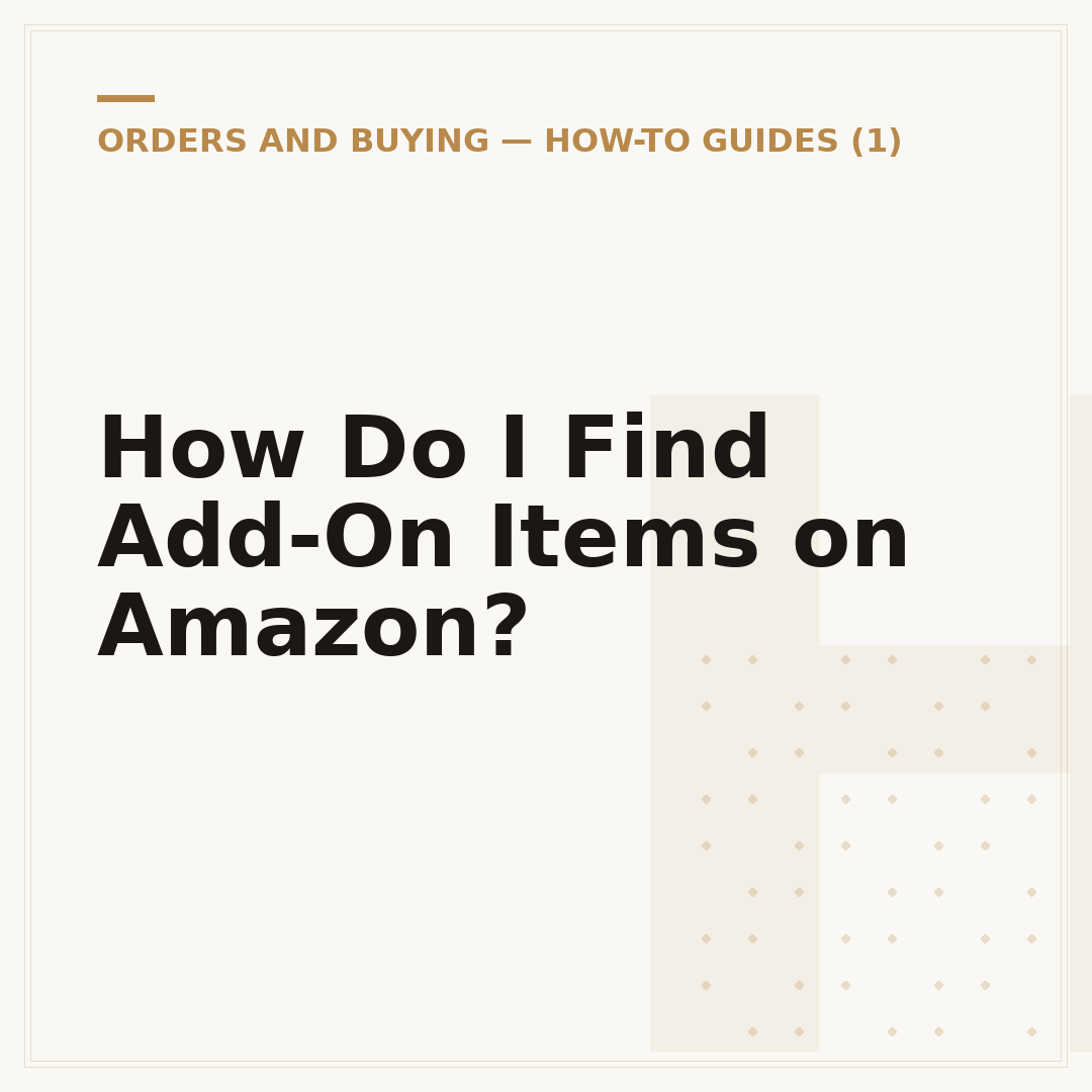 How Do I Find Add-On Items on Amazon?
