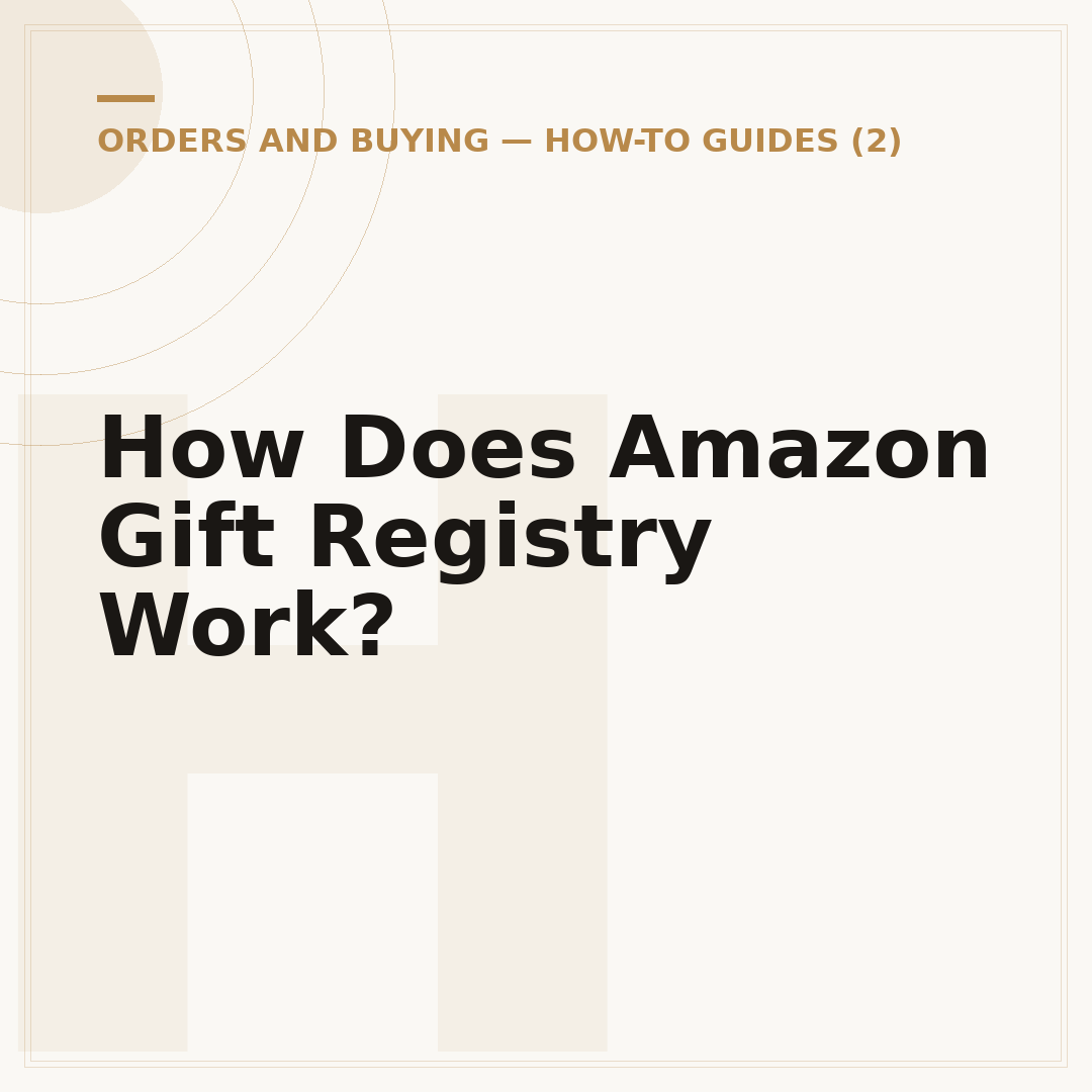 How Does Amazon Gift Registry Work?