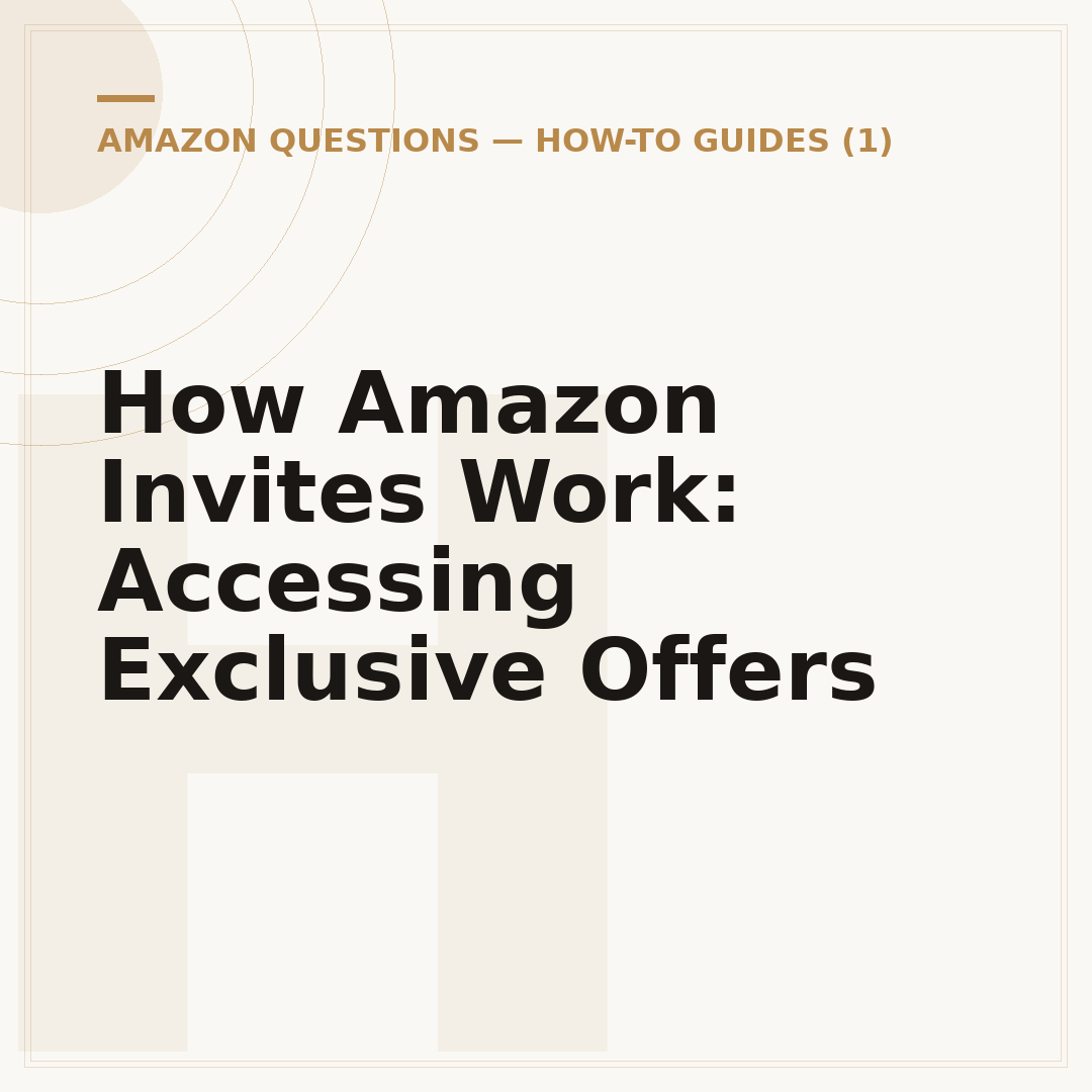 How Amazon Invites Work: Accessing Exclusive Offers