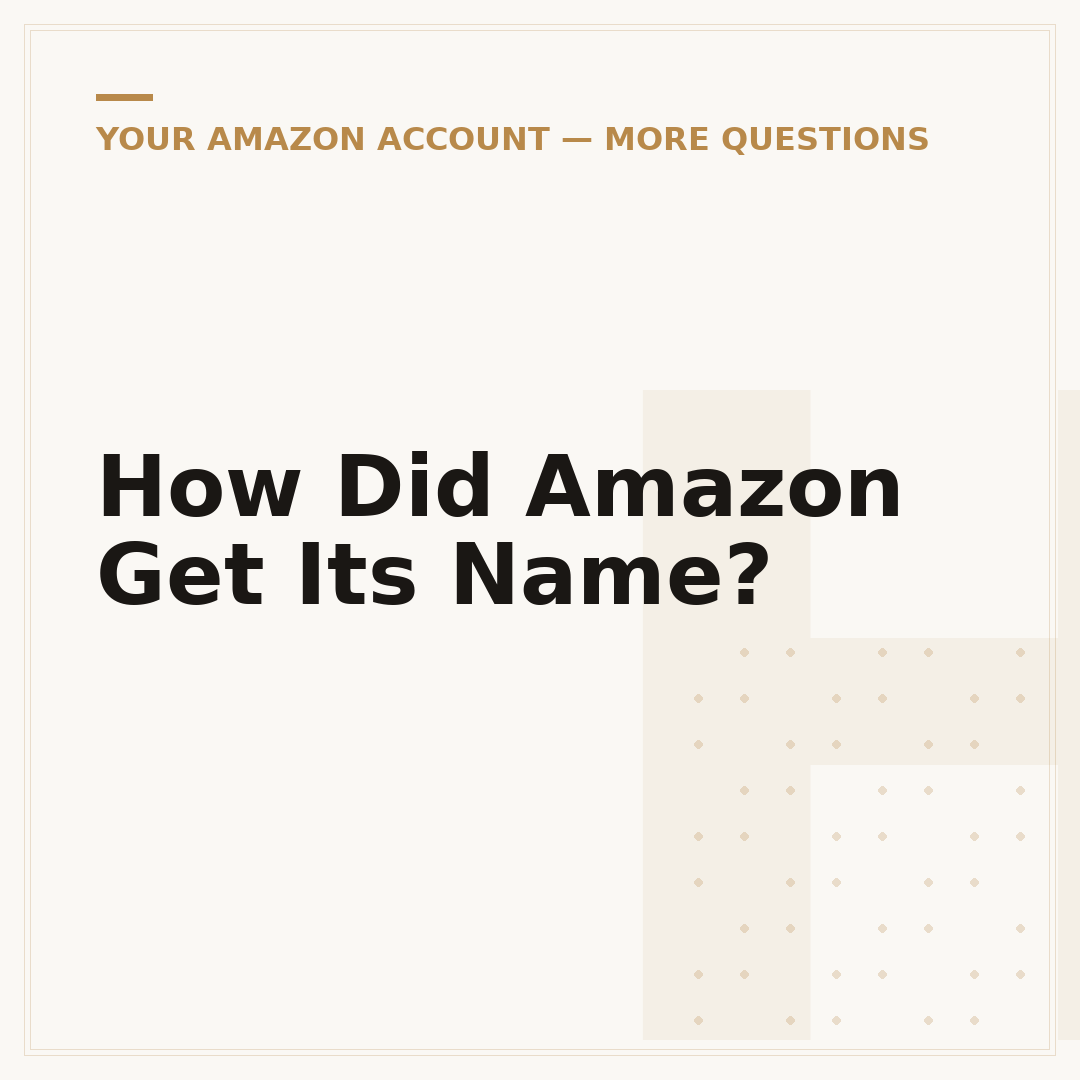 How Did Amazon Get Its Name?