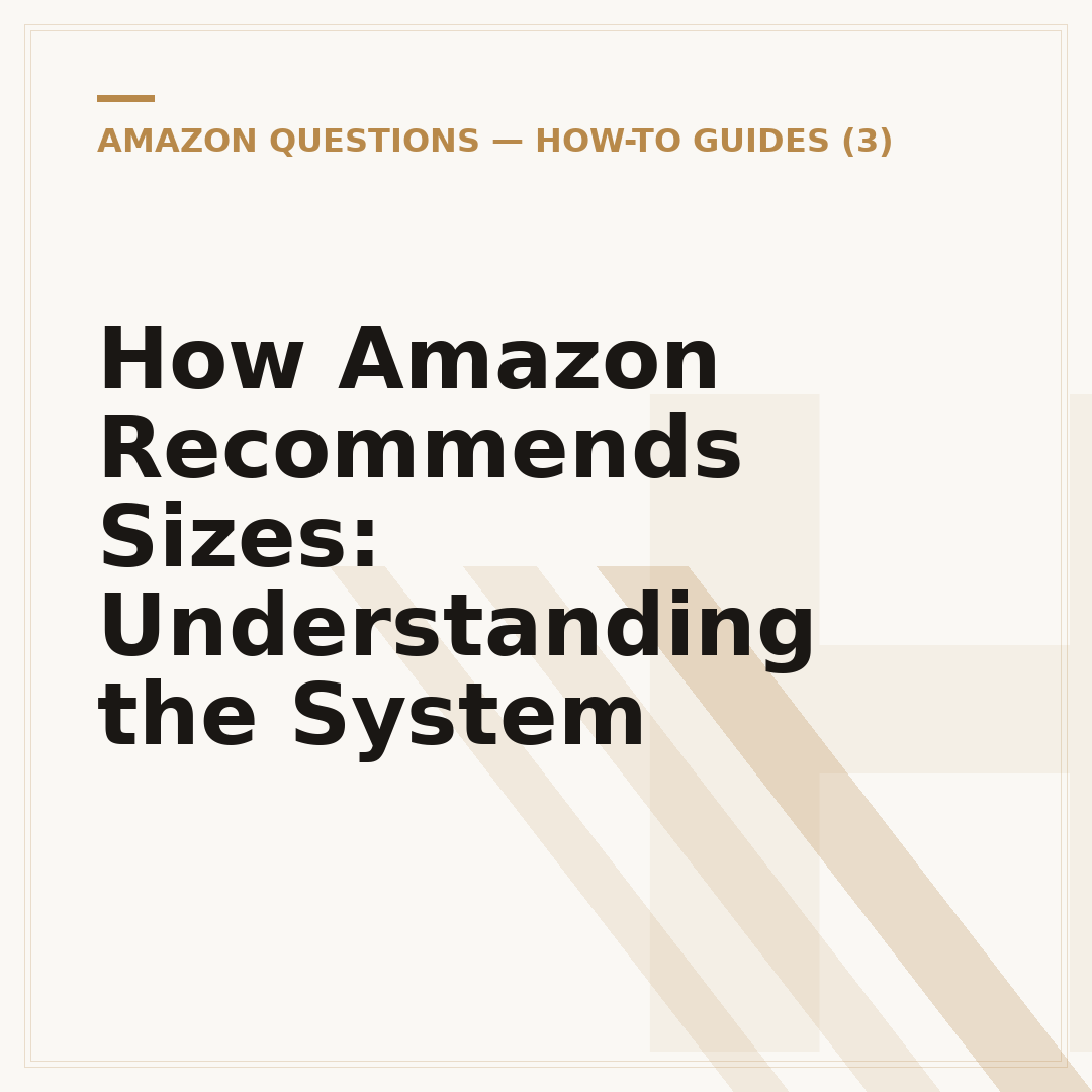 How Amazon Recommends Sizes: Understanding the System