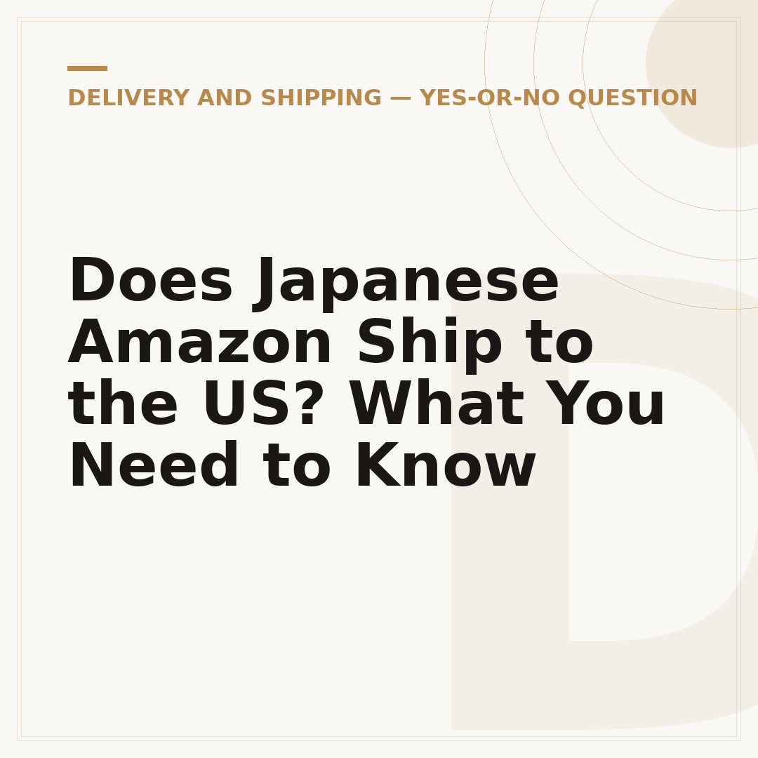 Does Japanese Amazon Ship to the US? What You Need to Know