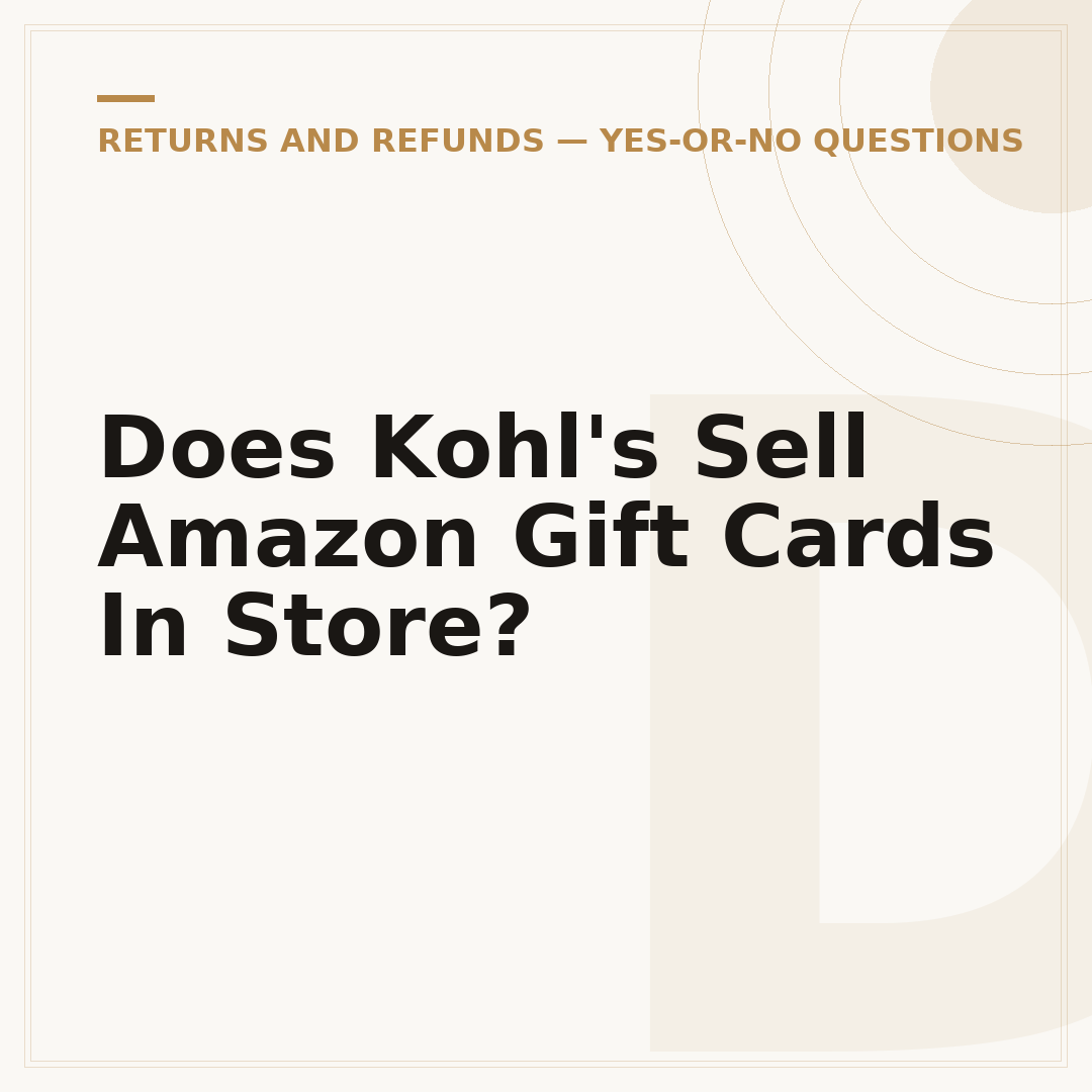 Does Kohl's Sell Amazon Gift Cards In Store?