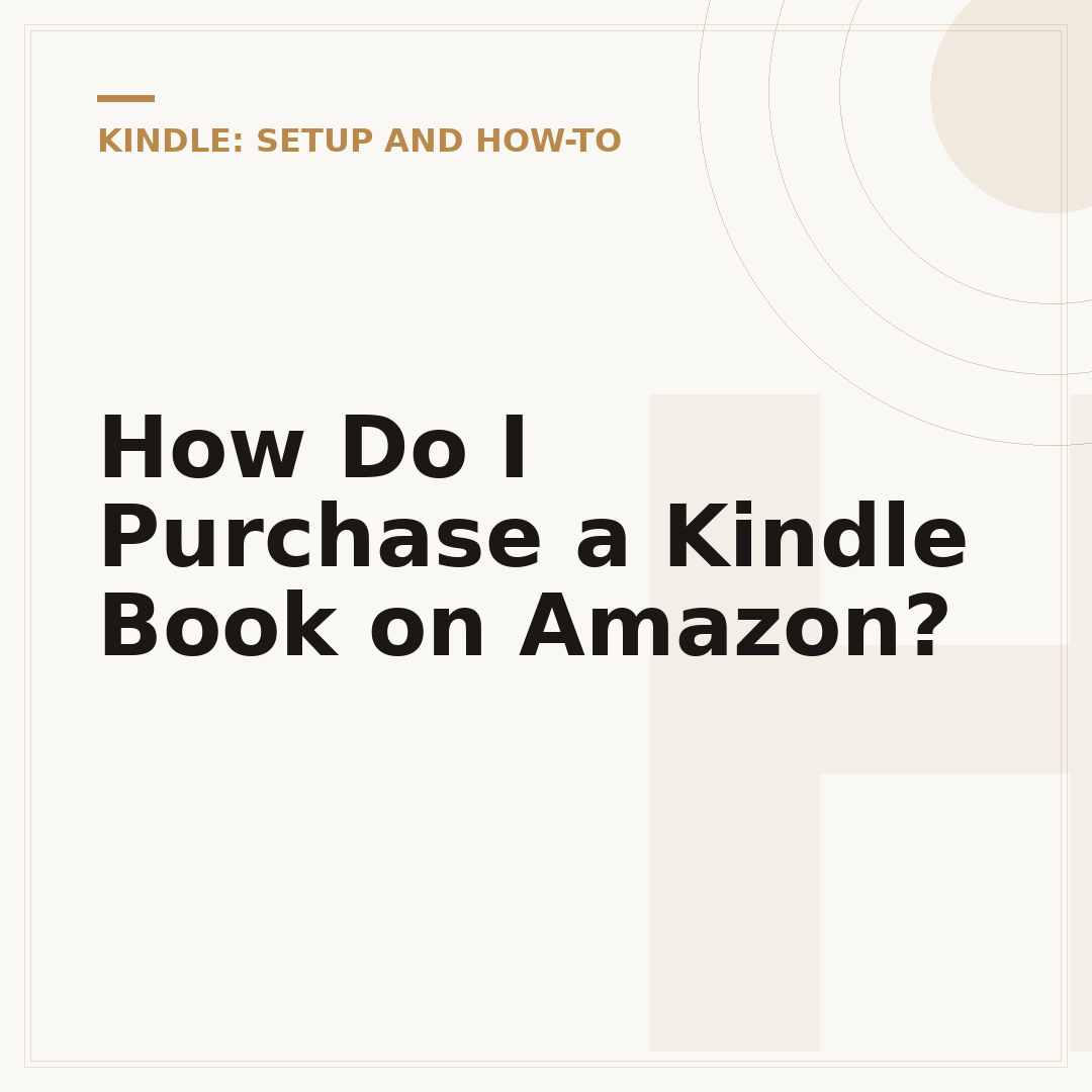 How Do I Purchase a Kindle Book on Amazon?