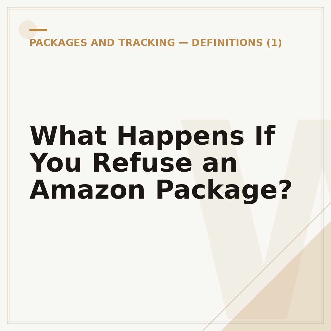 What Happens If You Refuse an Amazon Package?