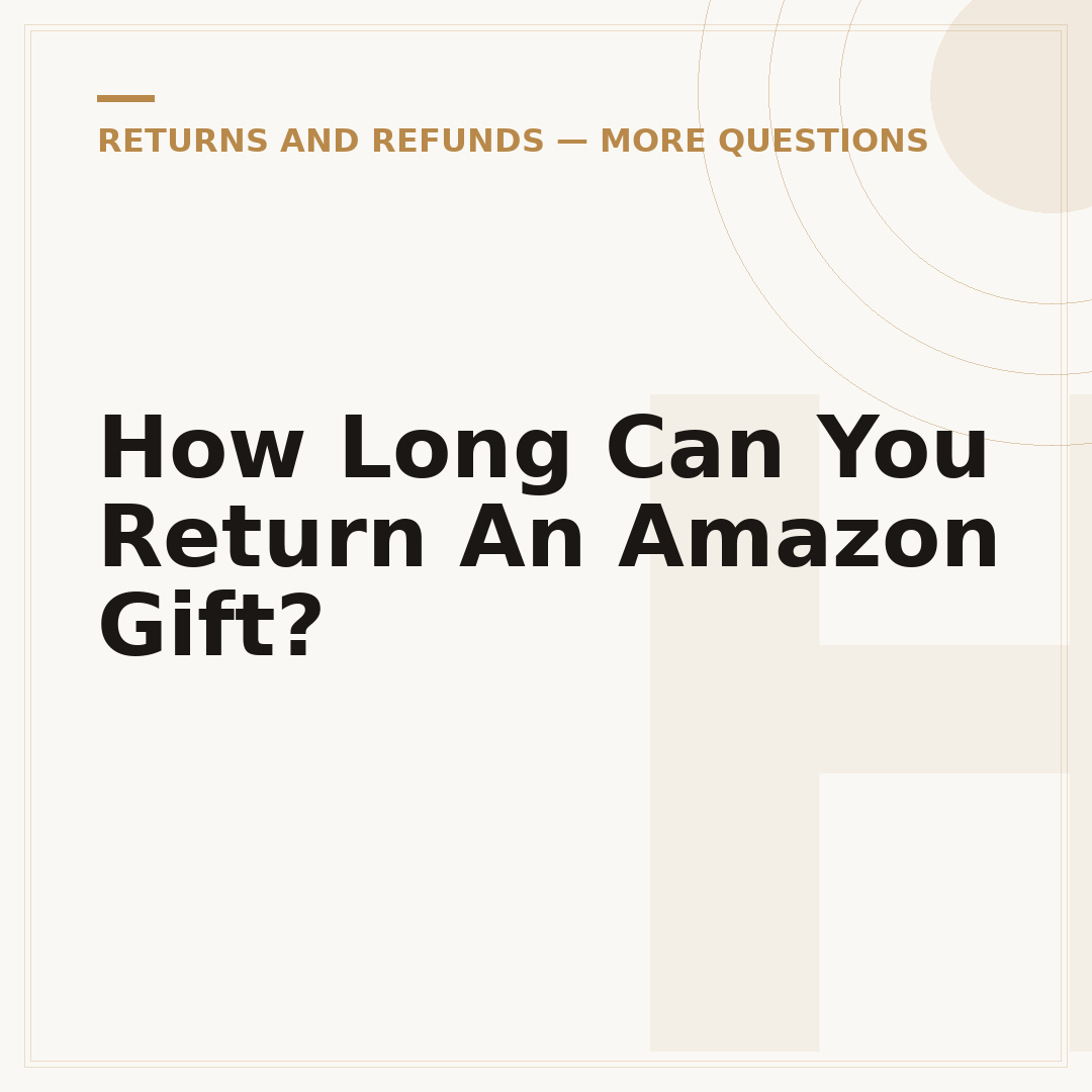How Long Can You Return An Amazon Gift?
