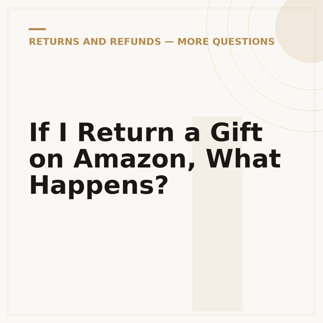 If I Return a Gift on Amazon, What Happens?