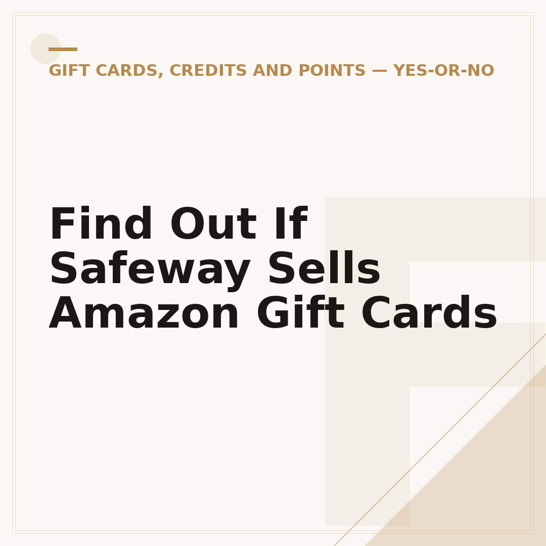 Find Out If Safeway Sells Amazon Gift Cards