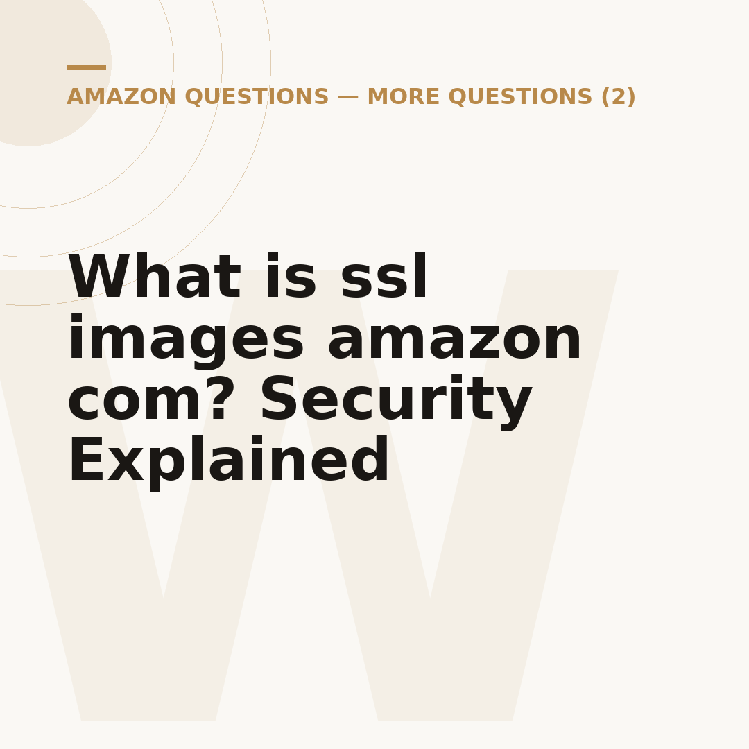 What is ssl images amazon com? Security Explained