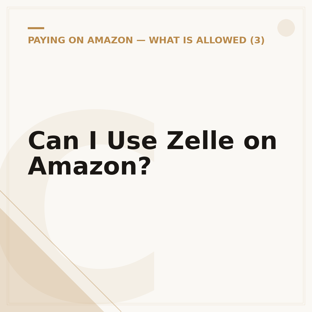 Can I Use Zelle on Amazon?