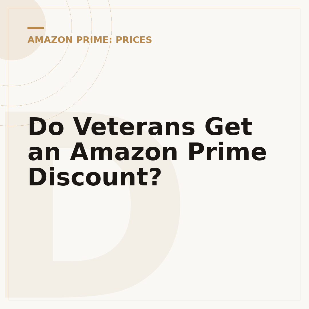 Do Veterans Get an Amazon Prime Discount?