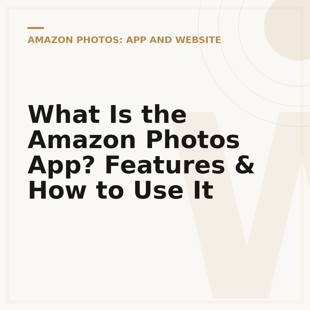 What Is the Amazon Photos App? Features & How to Use It
