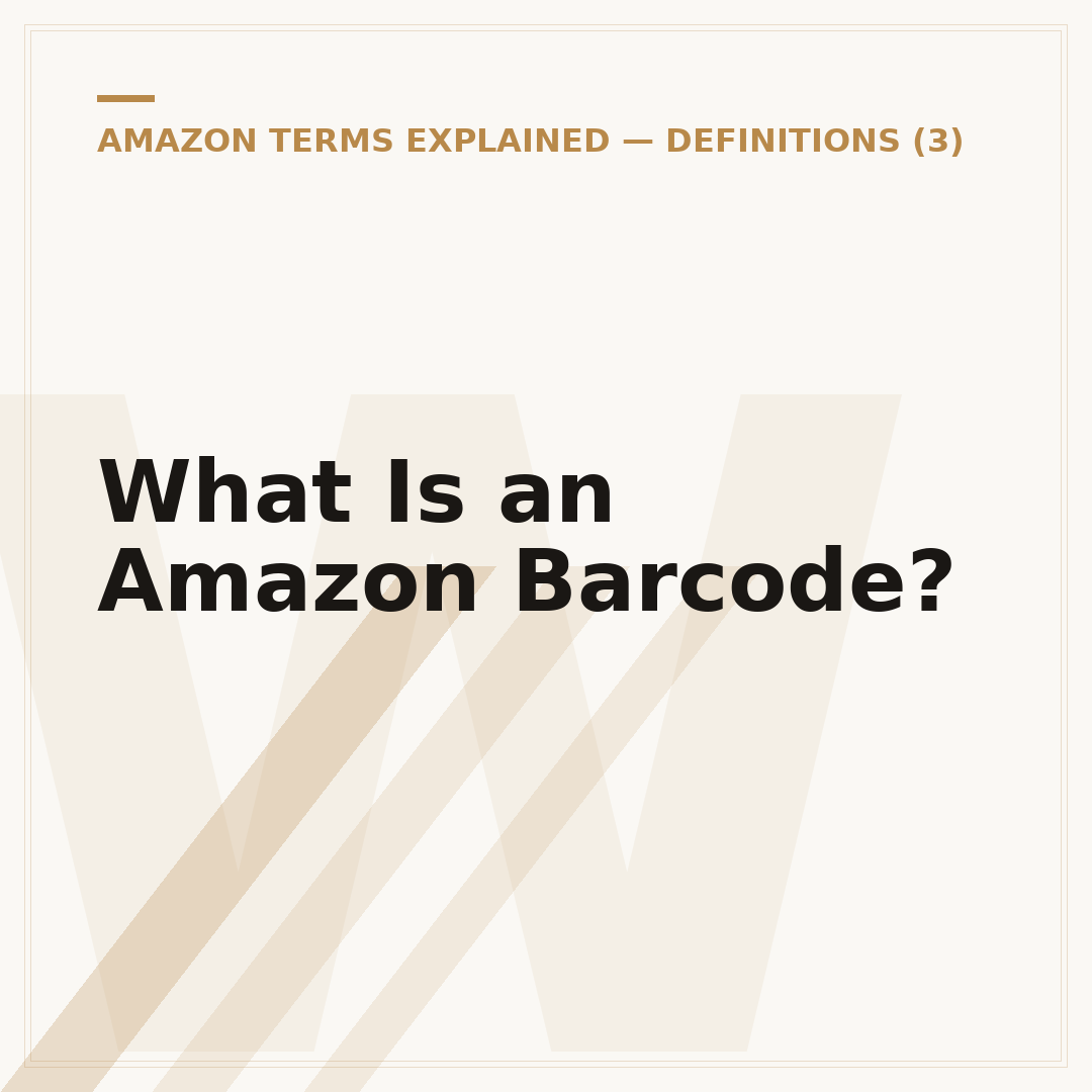 What Is an Amazon Barcode?