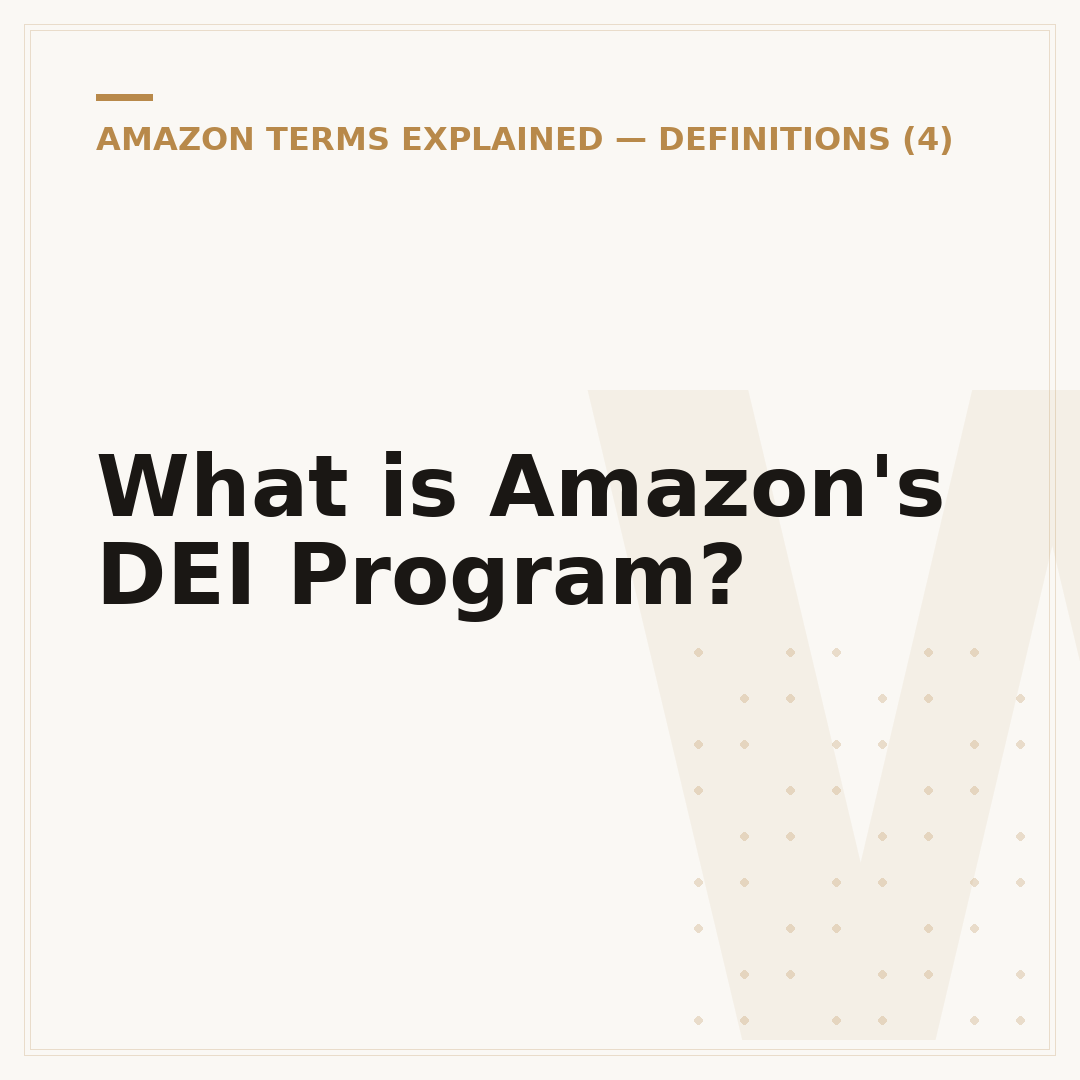 What is Amazon's DEI Program?