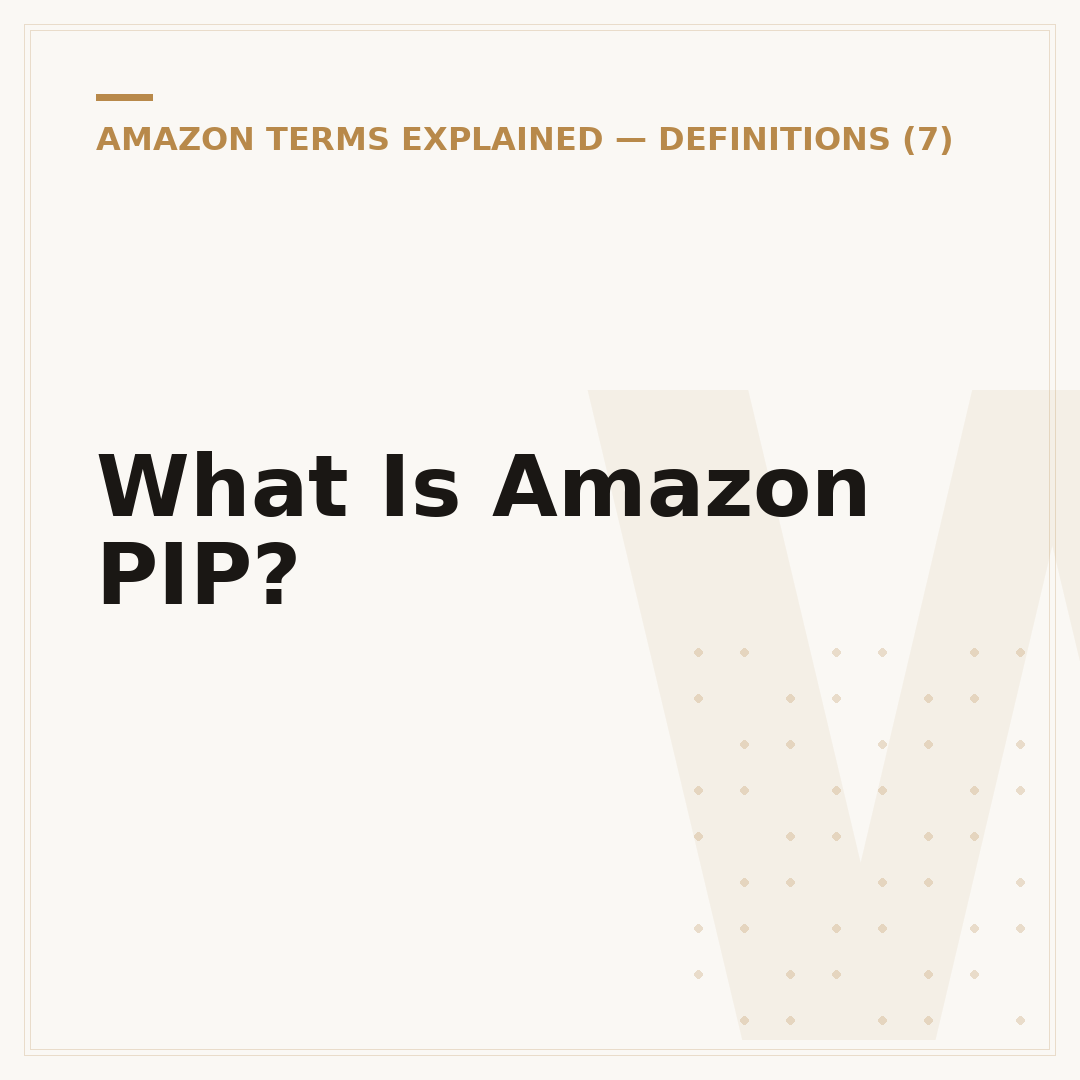 What Is Amazon PIP?