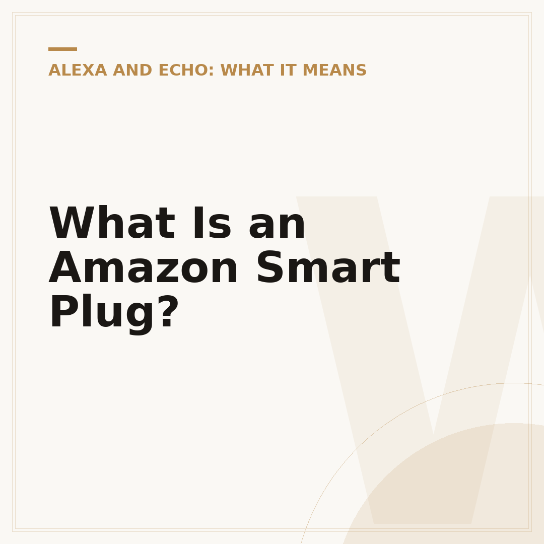 What Is an Amazon Smart Plug?