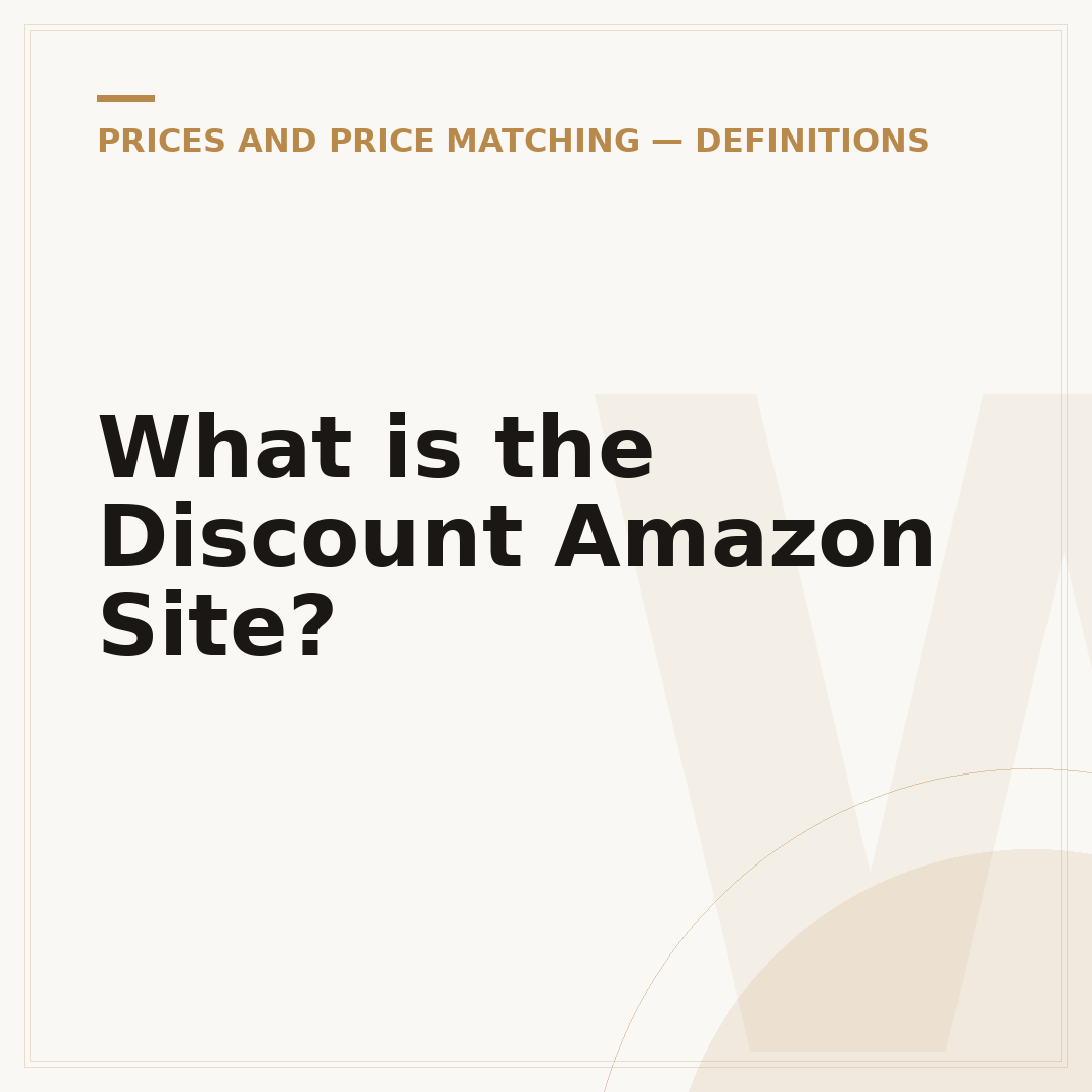 What is the Discount Amazon Site?