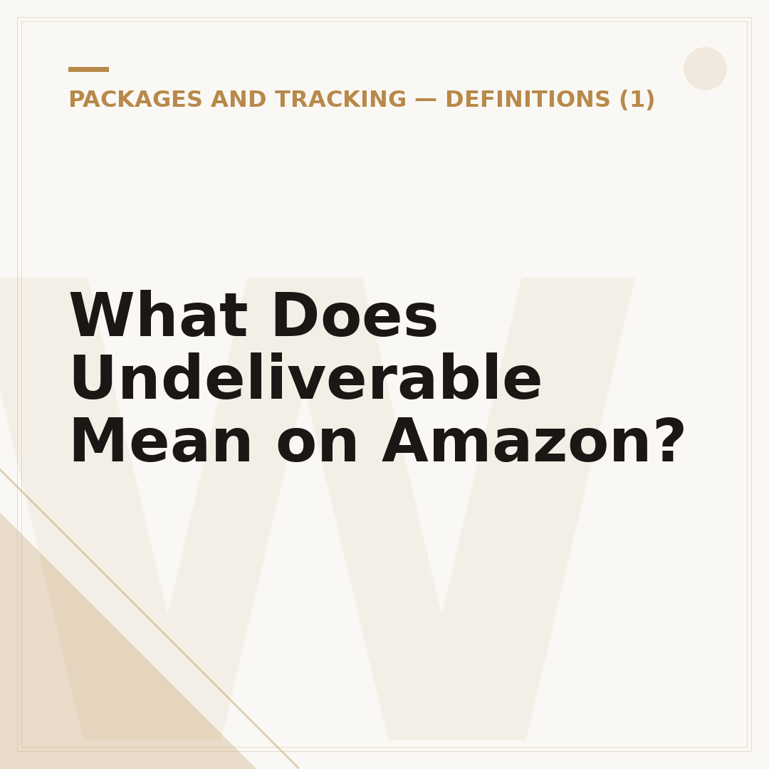 What Does Undeliverable Mean on Amazon?