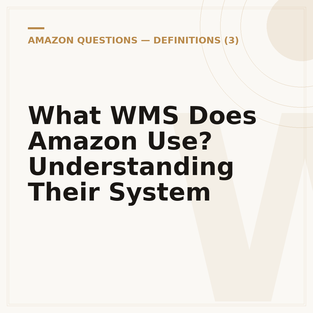What WMS Does Amazon Use? Understanding Their System