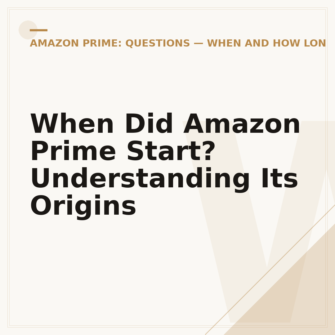 When Did Amazon Prime Start? Understanding Its Origins